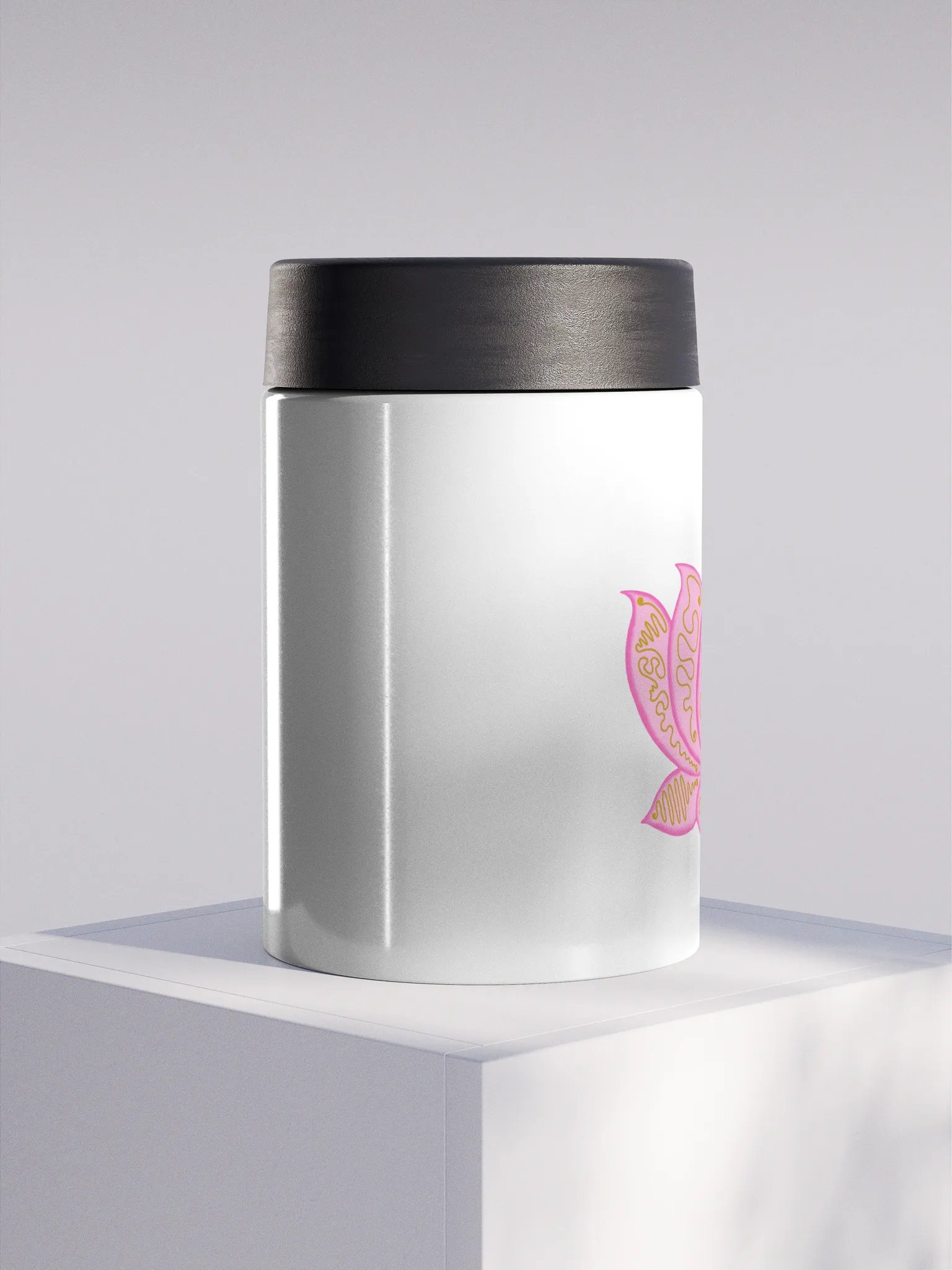 Golden Lotus Stainless Steel Koozie product image (1)