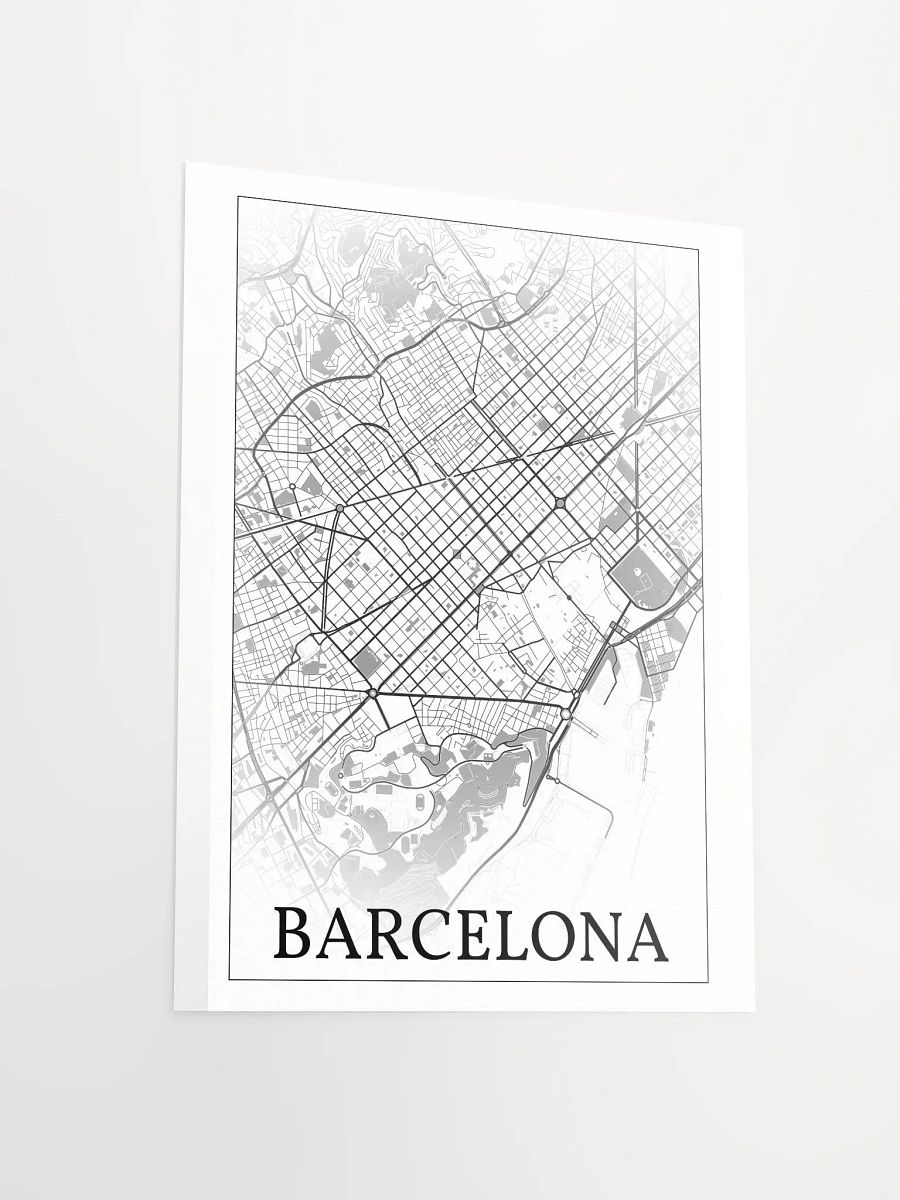 Barcelona, Spain, city map print product image (12)