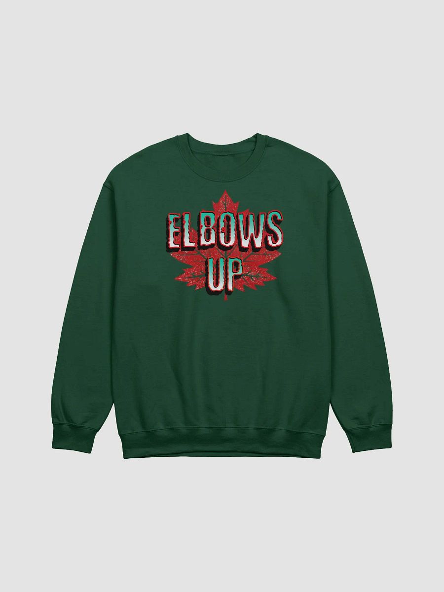 Elbows Up Maple Leaf Motivation Crewneck product image (5)