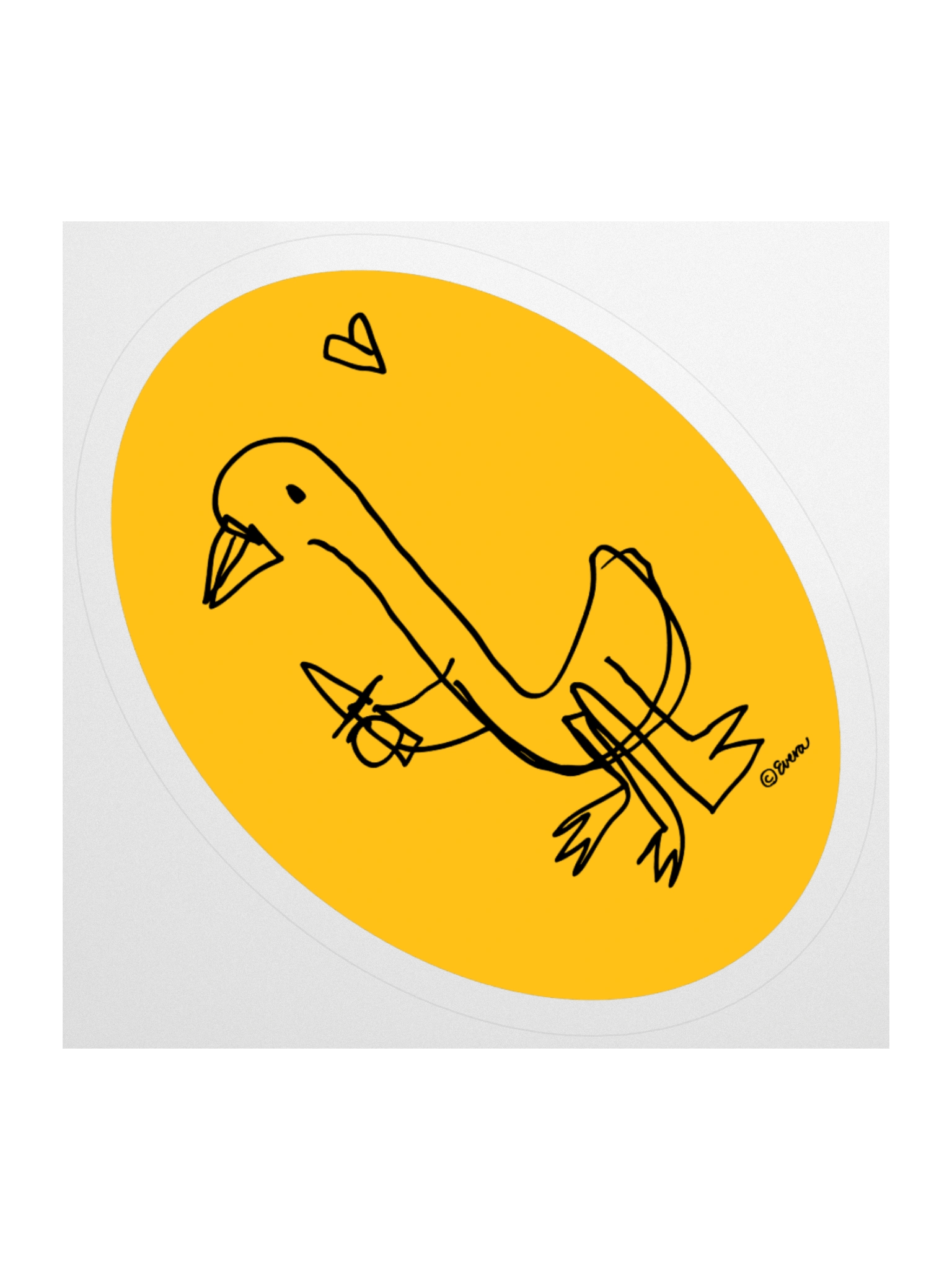 Murder Goose Sticker - Yellow product image (1)