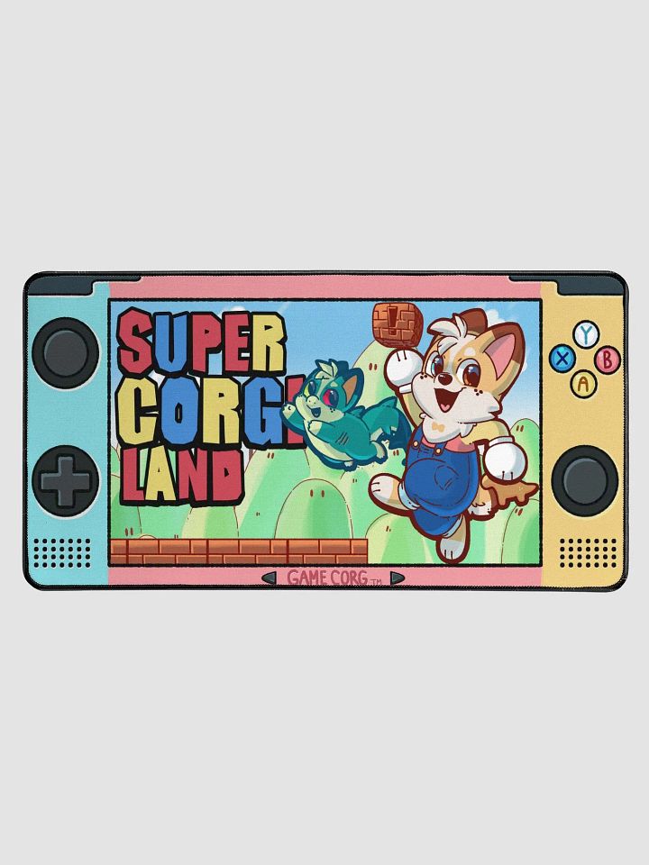 Corgi Land Desk Mat - 31.5"x15.5" product image (1)