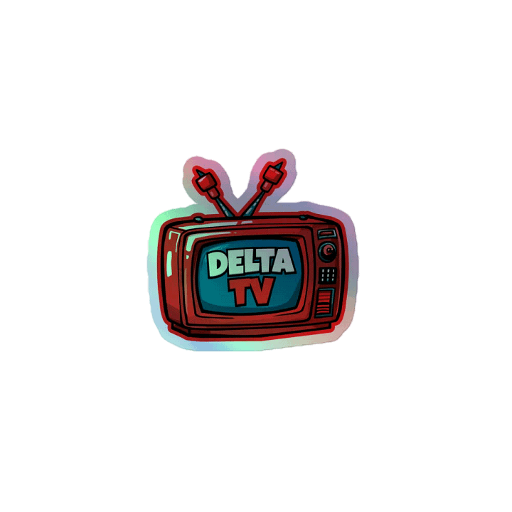 DeltaTV Logo Holographic Sticker product image (1)