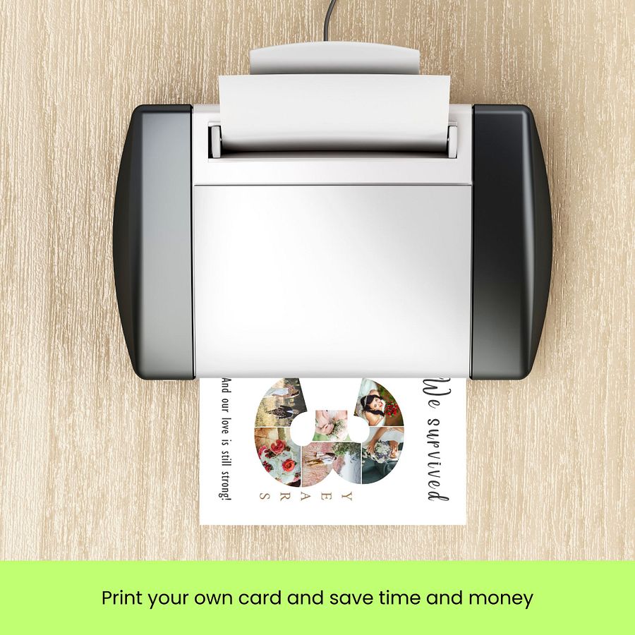 3 Year Anniversary Photo Card Editable Canva Template product image (9)