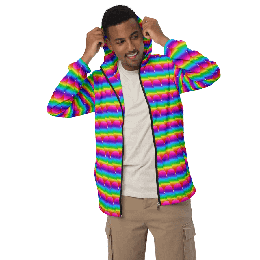 Rainbow Heart Windbreaker product image (5)