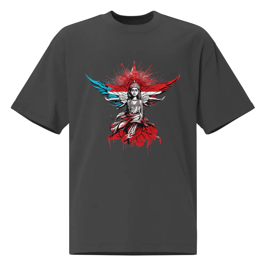 Winged Emblem Oversized Tee, Stylish Statement Shirt, Perfect Gift for Trendsetters product image (1)