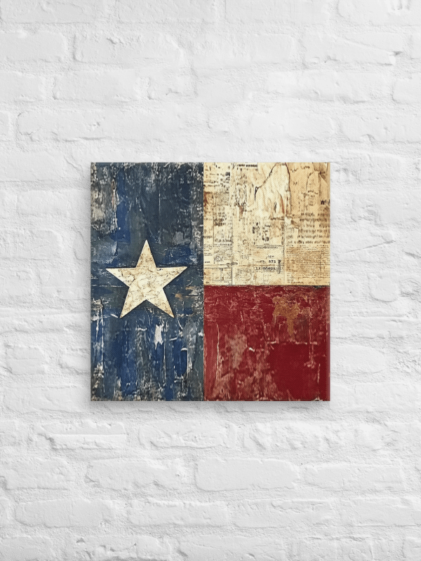 Vintage Texas Flag: Canvas Print product image (2)