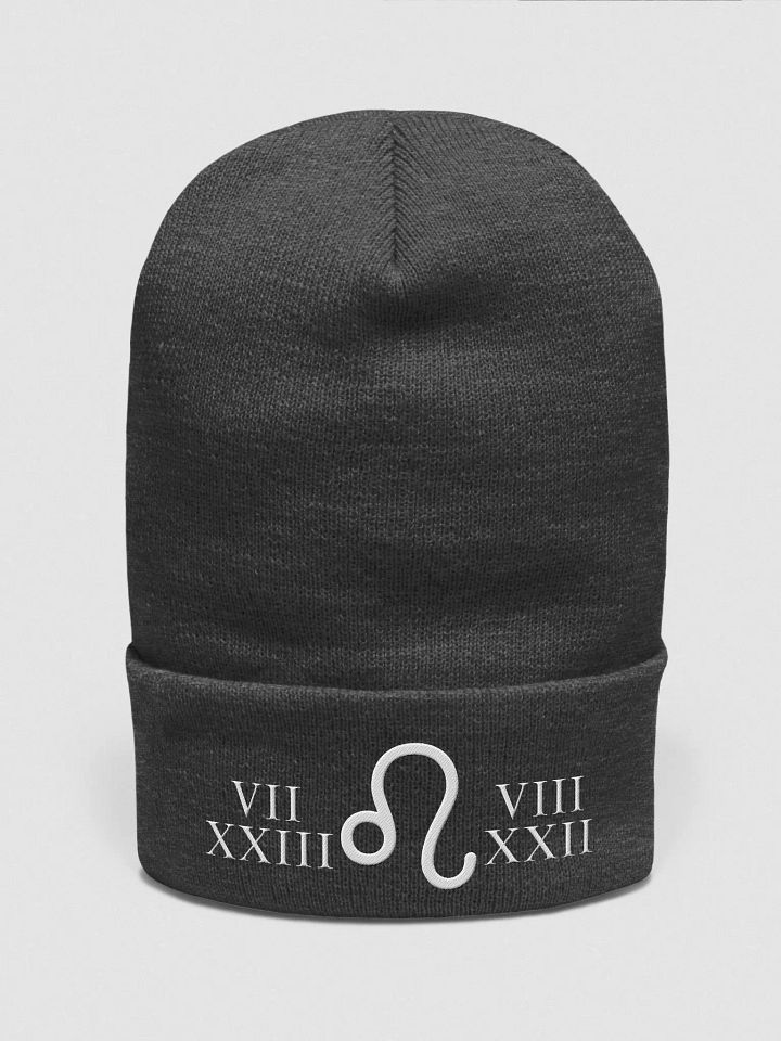 "Leo Roar: Fierce Heart" Dynamic Motion Embroidered Beanie product image (1)
