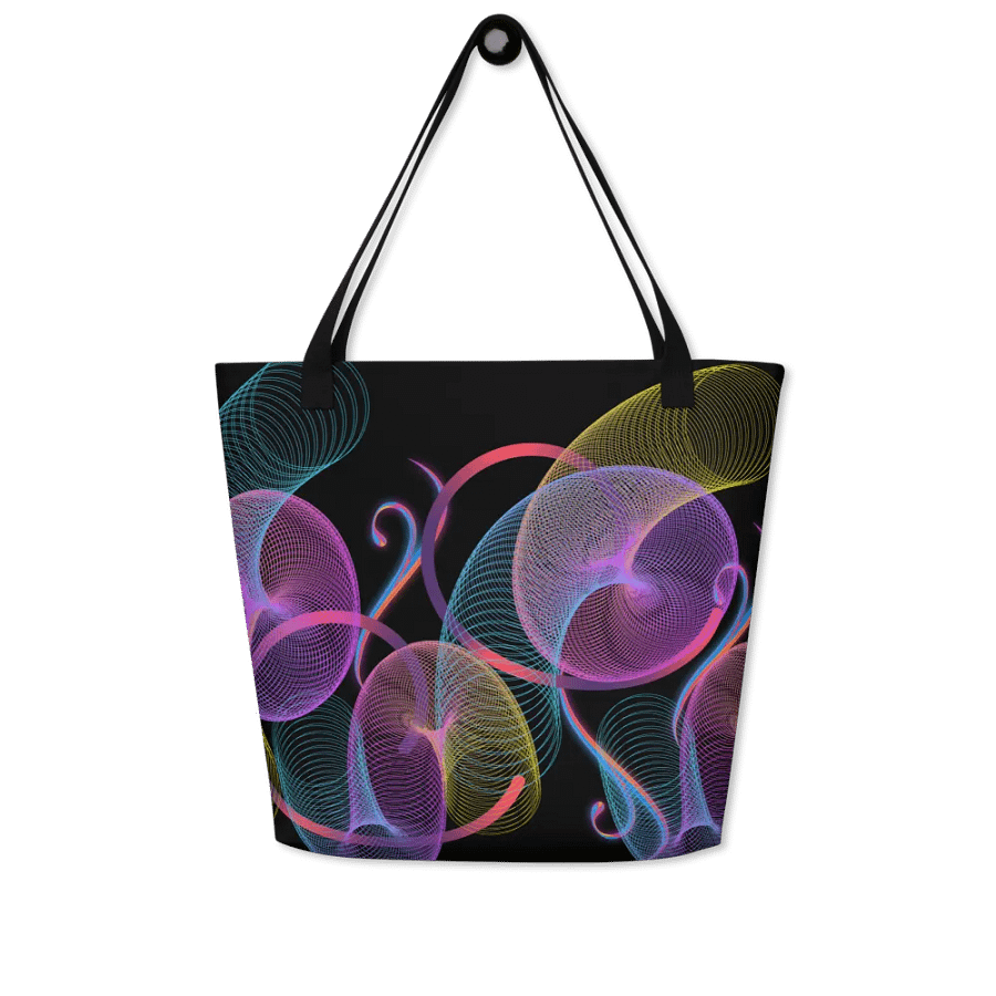 Mesmerizing Spiral Wave Tote Bag metaverse entusiast genz ladies and girls product image (5)