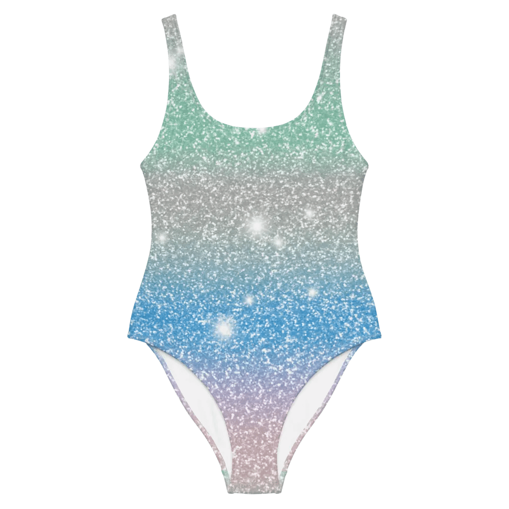 Glitter Unicorn Texture Design One Piece Swimsuit (10) product image (5)