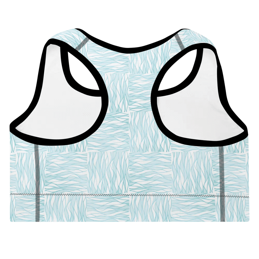 Light Turquois All-Over Print Padded Sports Bra product image (7)