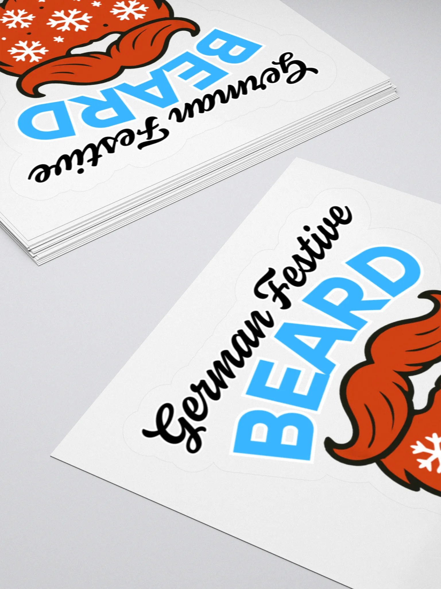 German Festive Beard Kiss Cut Stickers product image (15)