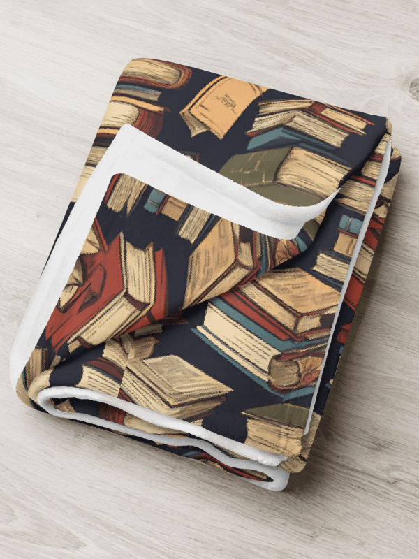 Books Pattern Throw Blanket product image (2)