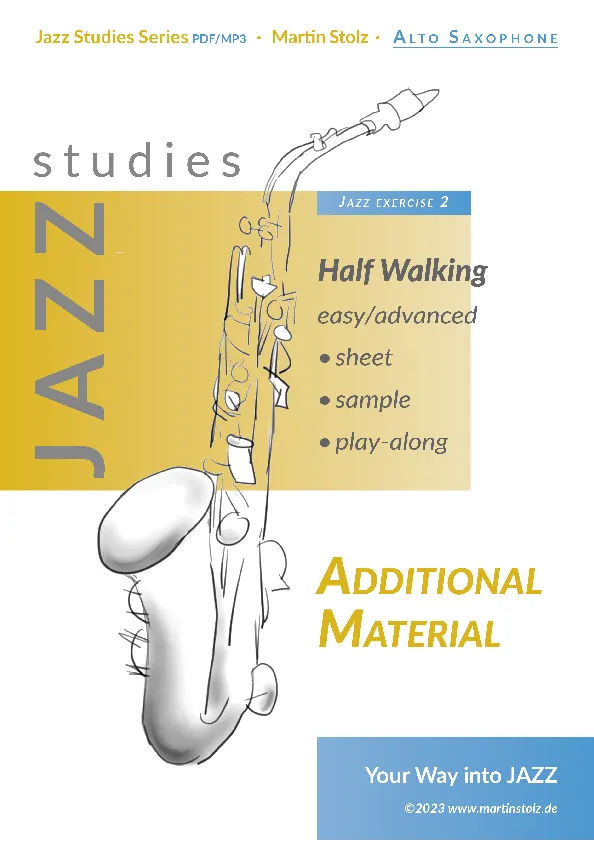 Half Walking - Alto Saxophone (Exercise 2 Jazz Studies) product image (1)