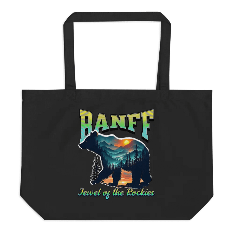 Banff Jewel Of The Rockies Bear Sunset Organic Tote product image (1)