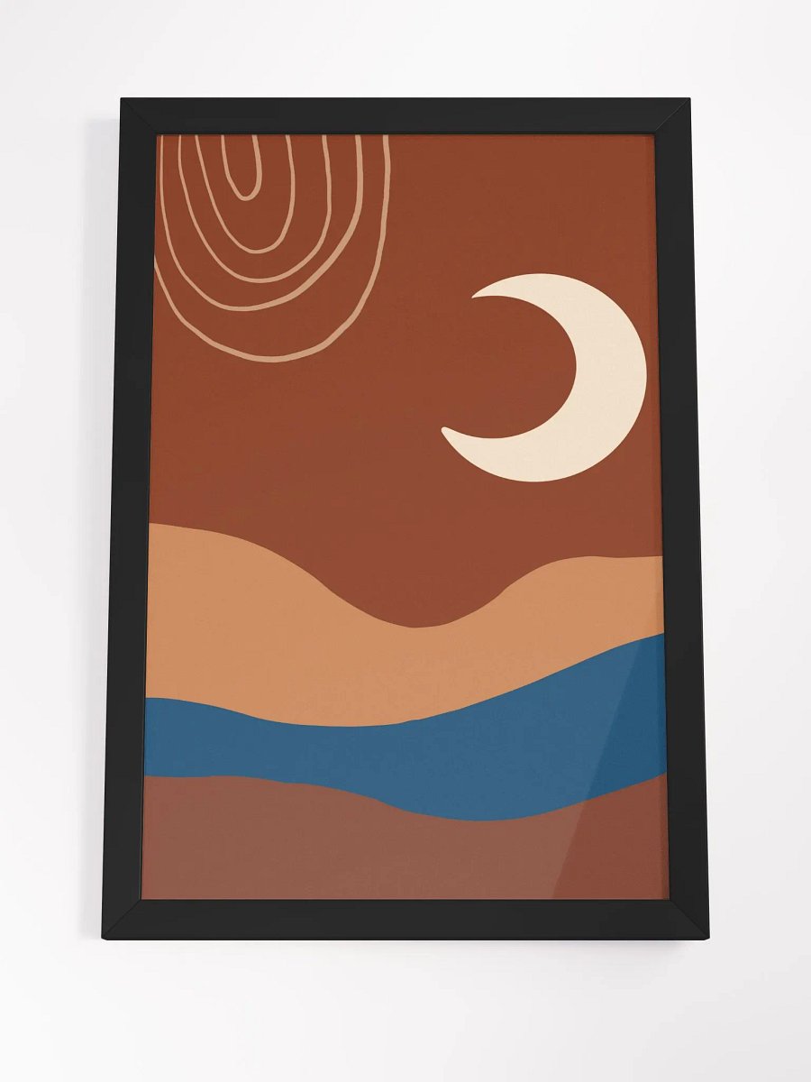 Celestial Crescents Framed Art Print product image (19)