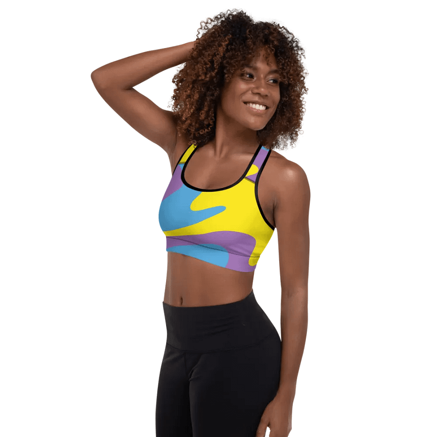 Swirling Spectrum Padded Sports Bra product image (5)