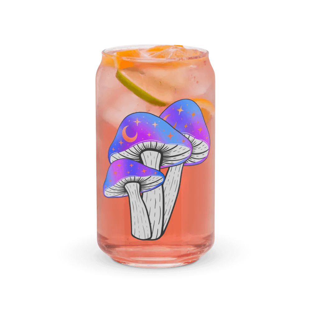 Galaxy Shrooms Glass Cup product image (7)
