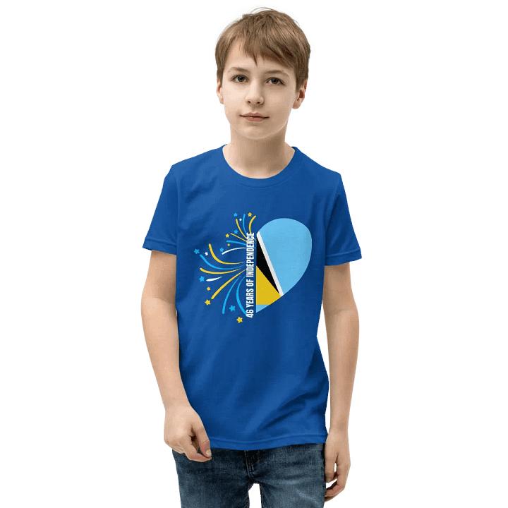 46 Years of Independence Heart Youth T-Shirt product image (10)