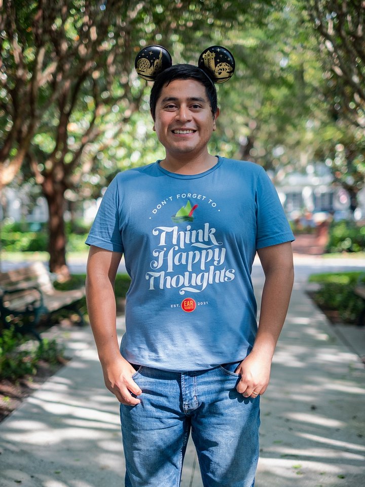 Think Happy Thoughts Tee (Blue) product image (1)