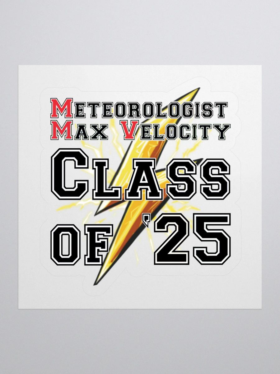 Meteorologist Max Velocity Graduation Sticker product image (1)