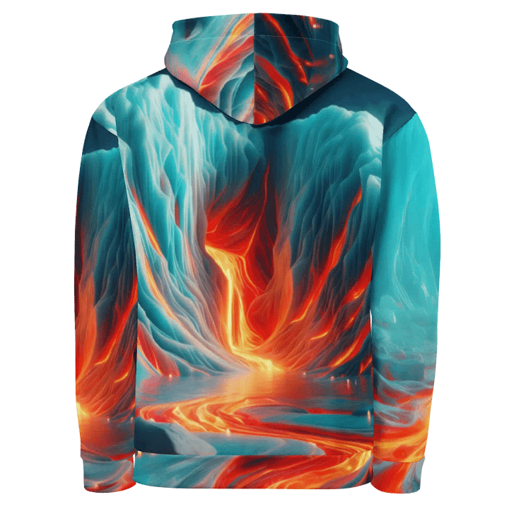 Fire and Ice - Vivid Glacial Lava Cascade #2 product image (2)