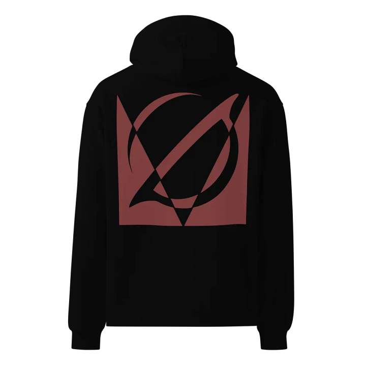 VACIO NEGATIVE {NULL} Logo Relaxed Fit Hoodie (RED) product image (5)
