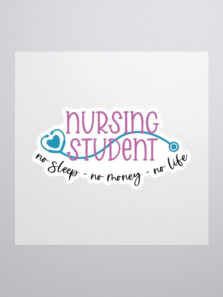 No Sleep, No Money, No Life Sticker product image (2)
