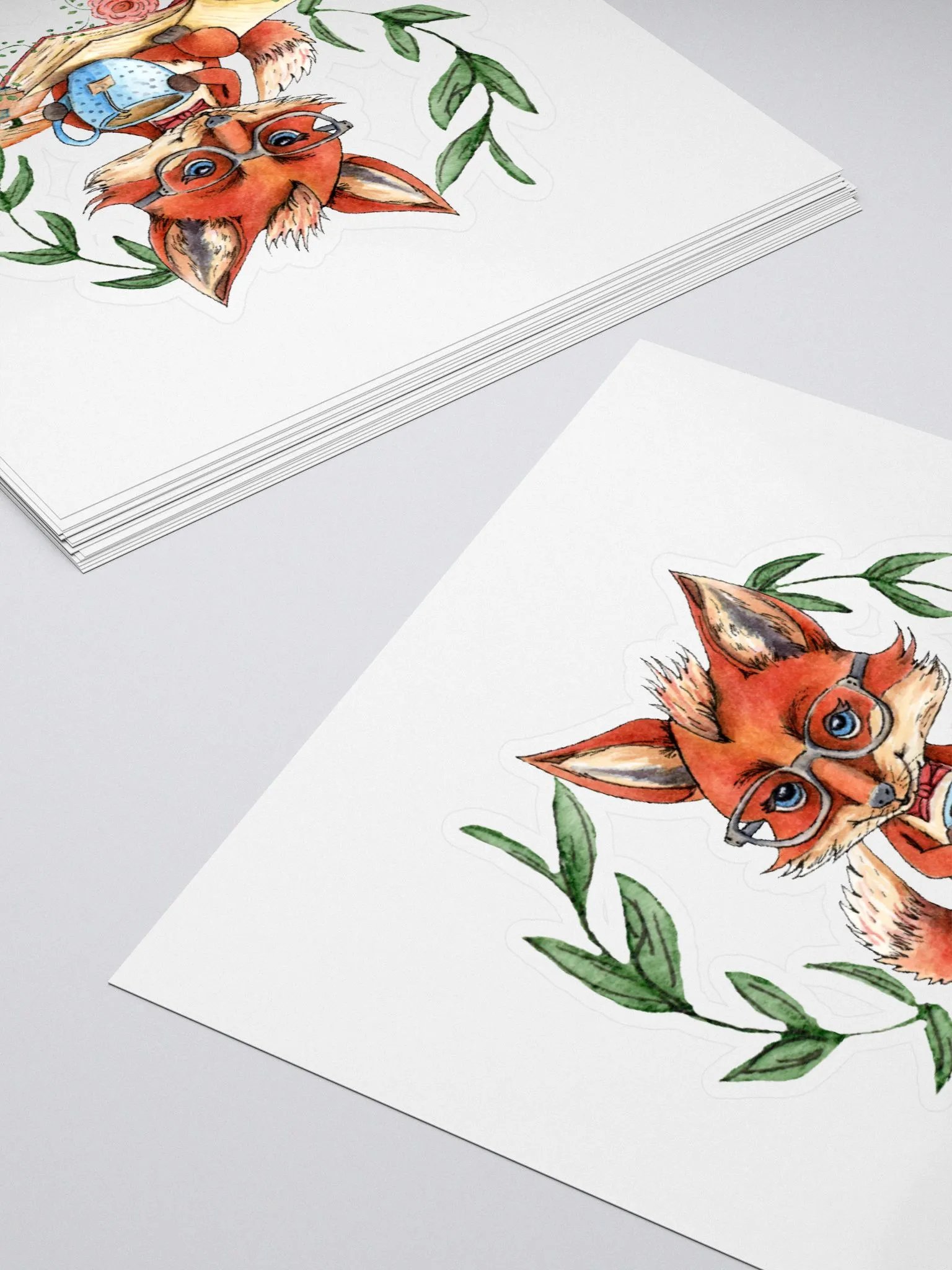 Tea Time Fox Sticker product image (4)