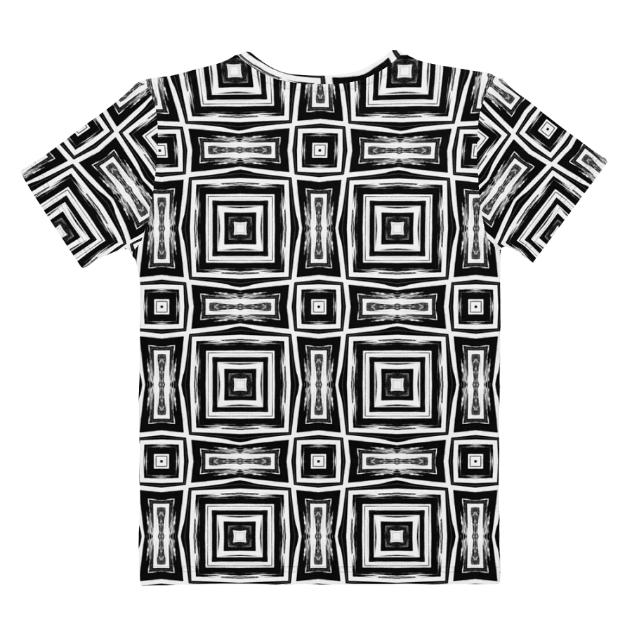 Abstract Monochrome Repeating Pattern Women's T Shirt product image (9)