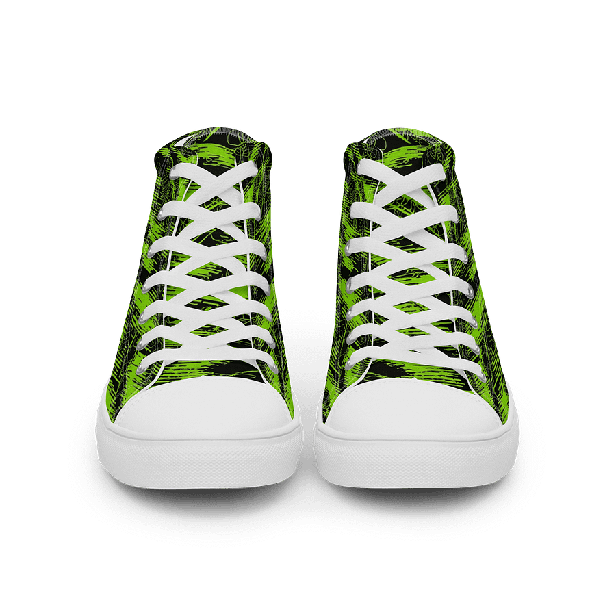 Neon Green Chaos Canvas High Tops product image (3)