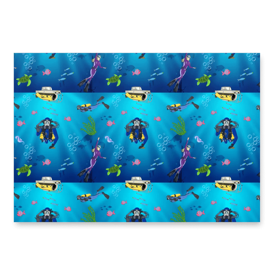 Deep Diving Wrapping Paper Set product image (5)