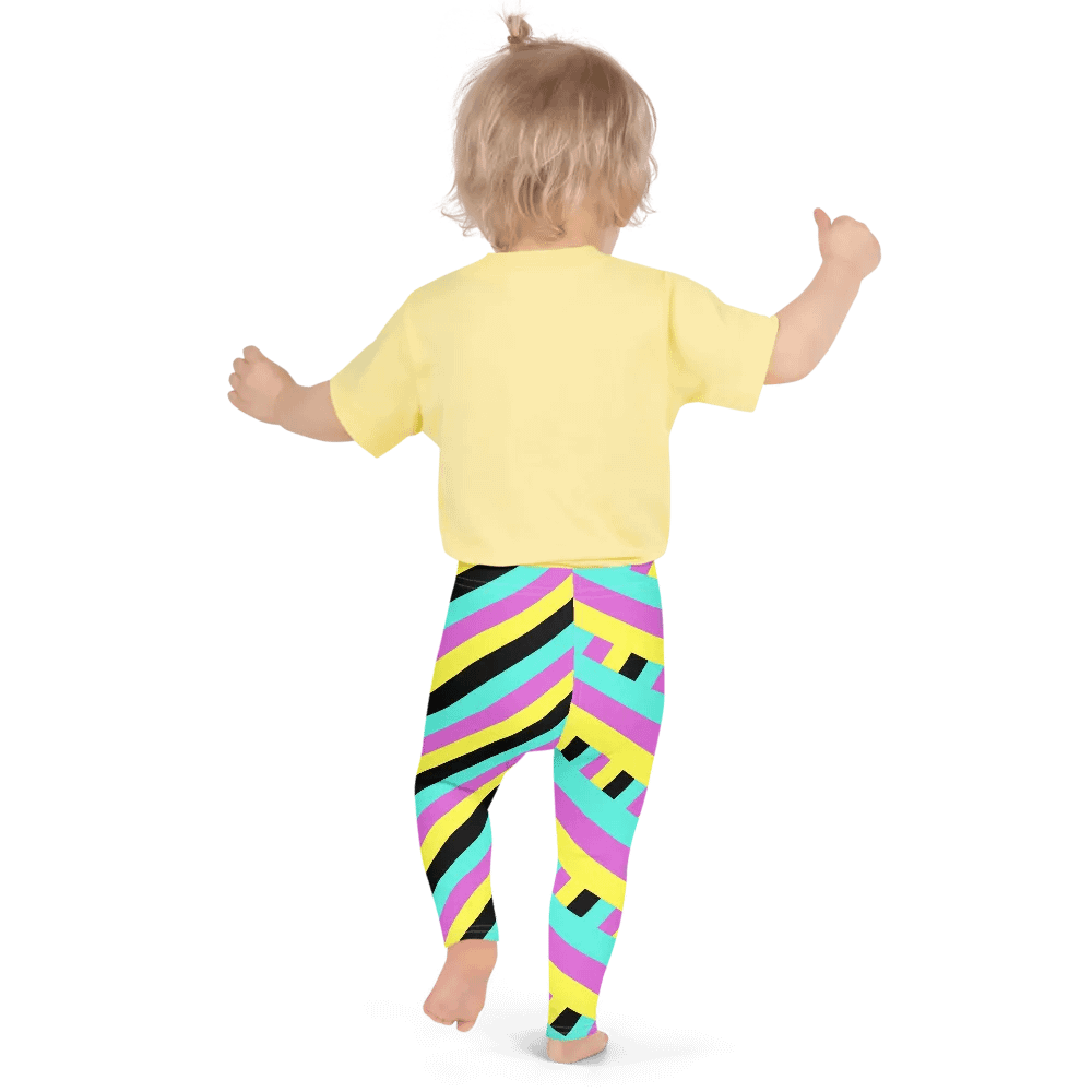 Colorful Spring Leggings for Girls with stripes, Leopard Collection product image (3)