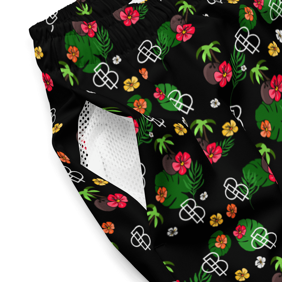 Tropical Island Swim Shorts in Black product image (4)