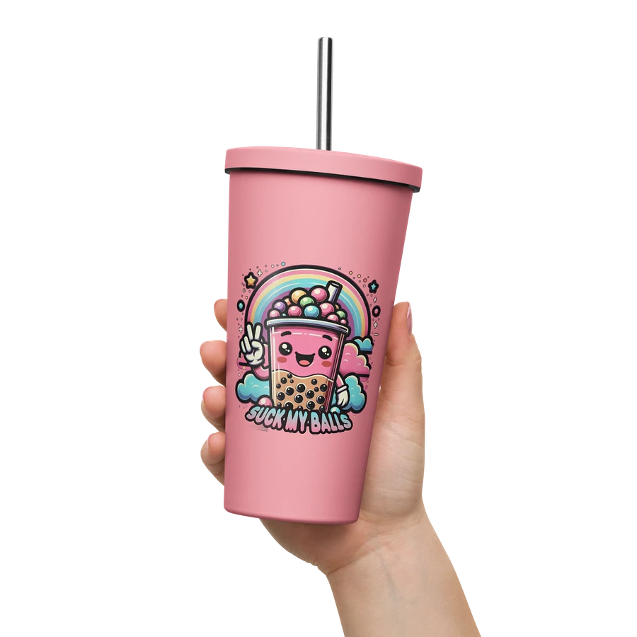 Suck My Balls - Allcolor Insulated Tumbler with Straw product image (10)