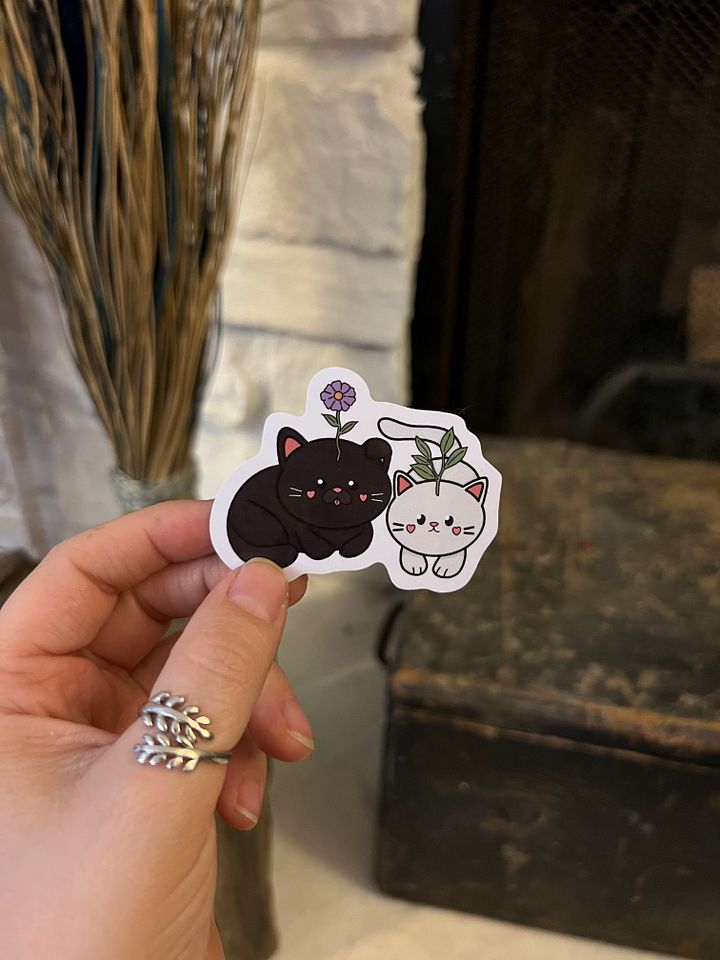 Caspian and Tofu Sprouts Vinyl Sticker product image (1)