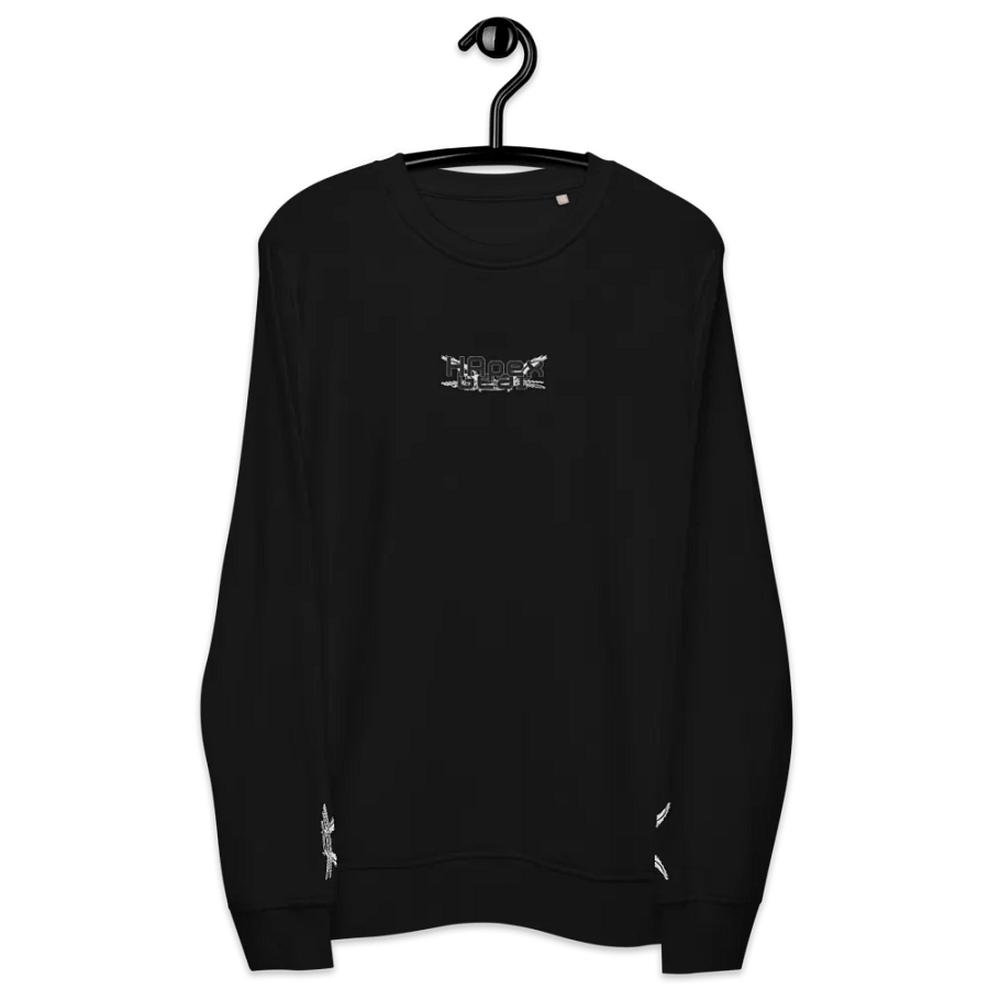Unisex Organic Sweatshirt - Embroidered - Black HApex Gear Black Logo product image (11)