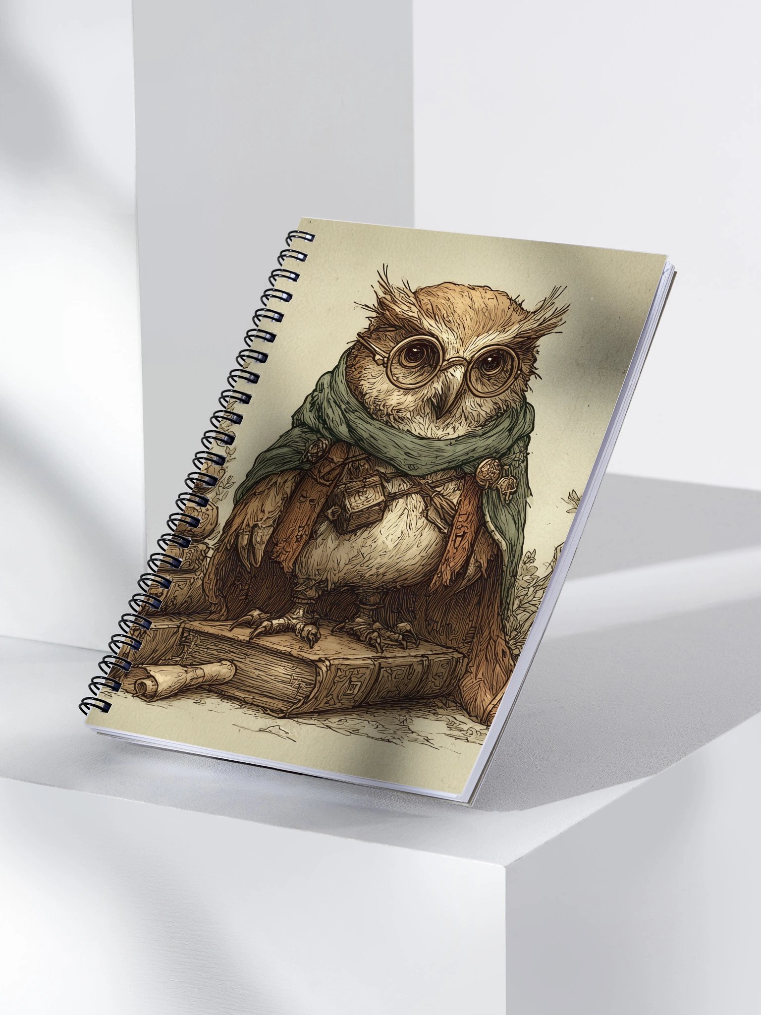 Archivist Owl Spiral Notebook product image (3)