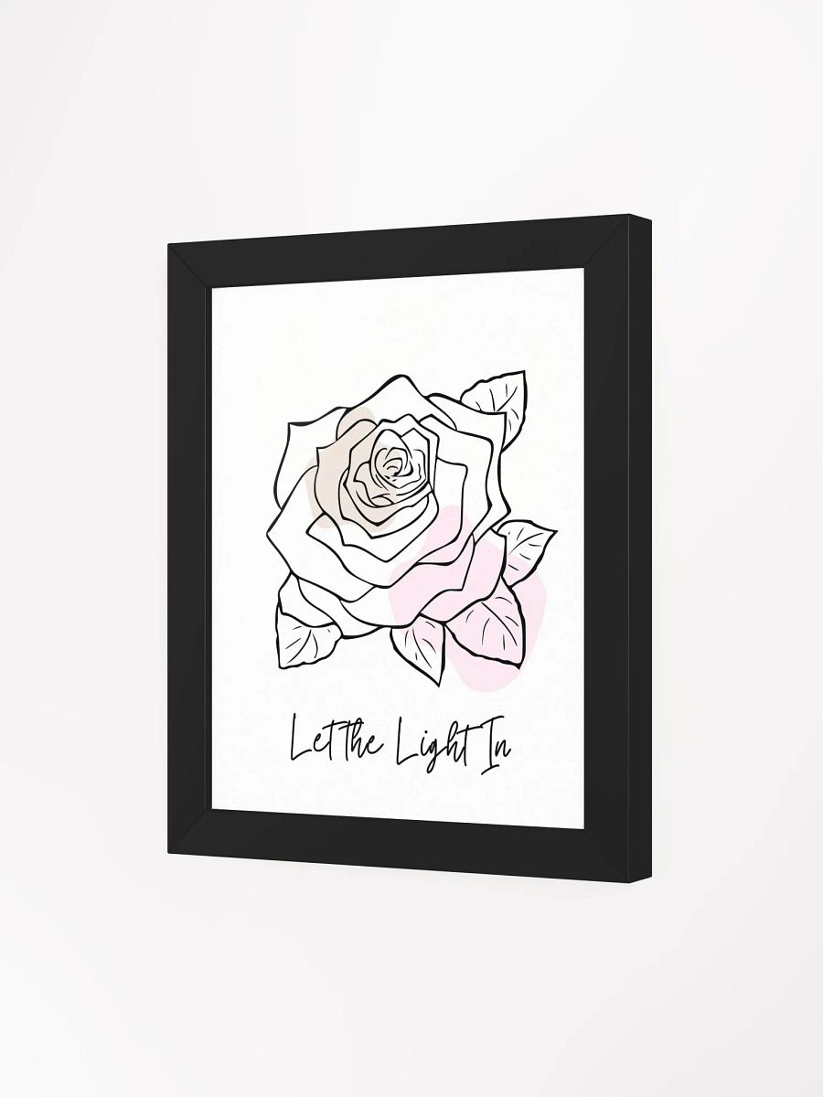 Minimalist Rose Line Art – Framed Floral Wall Decor for Modern Elegance product image (3)