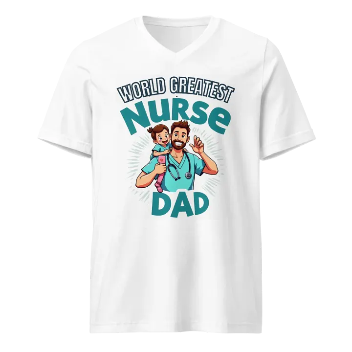 Nurse Dad Appreciation V-Neck Tee product image (1)