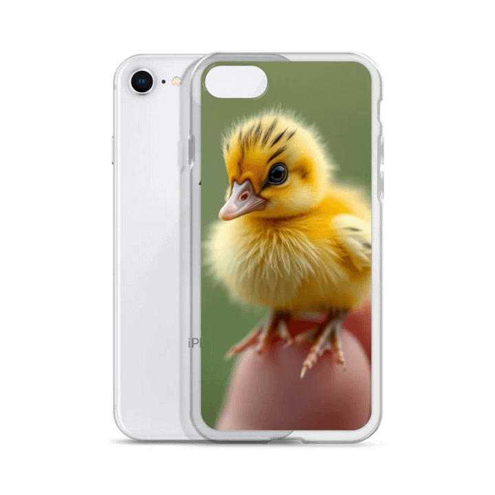 Fluffy Chick Clear iPhone Case product image (51)
