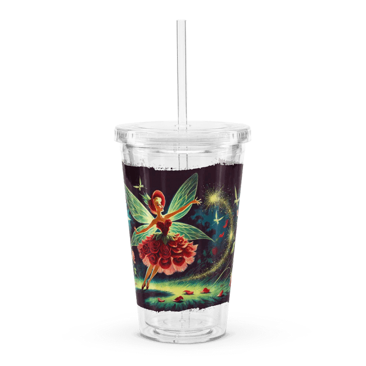 Enchanted Red Rose Fairy Double Wall Tumbler product image (1)