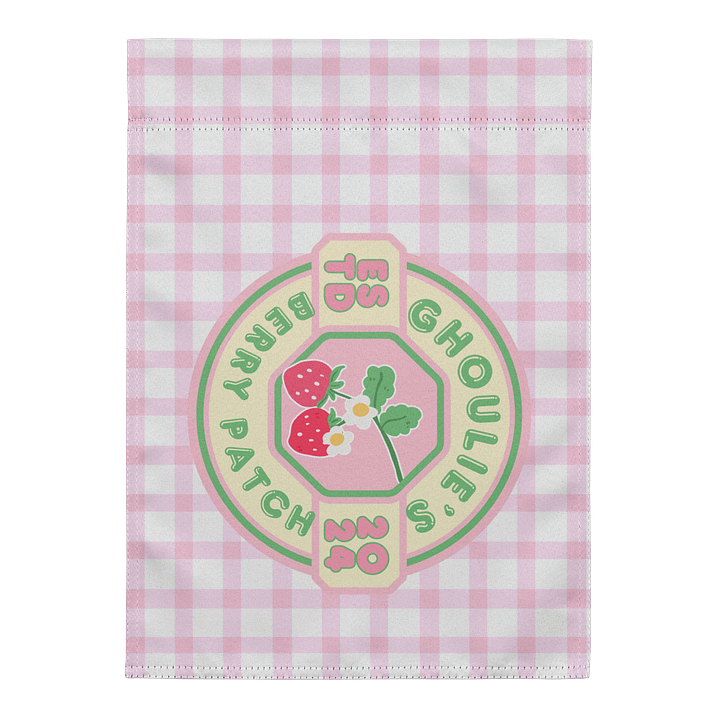 🍓 Ghoulie’s Berry Patch Gingham Garden Flag🍓 product image (1)