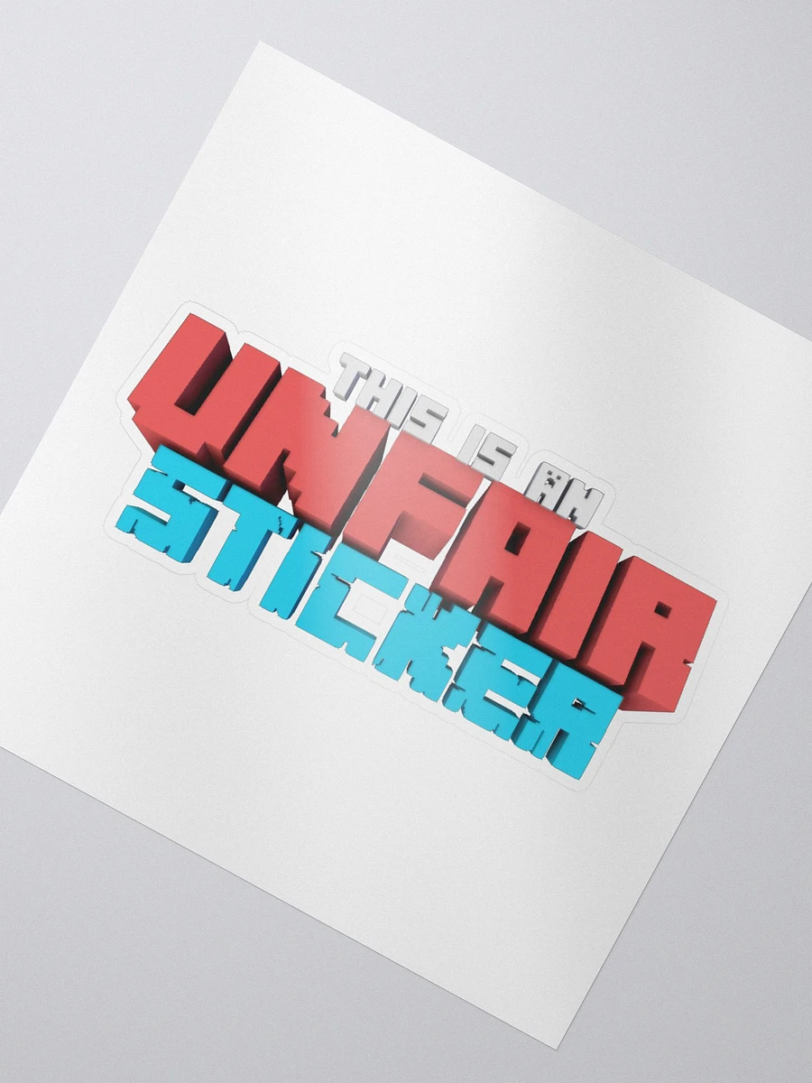 Unfair Sticker product image (3)