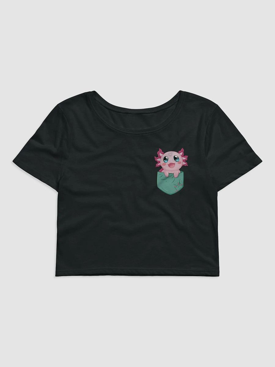 Pocket Protector Chitchat the Axolotl Salute Crop Tee product image (1)