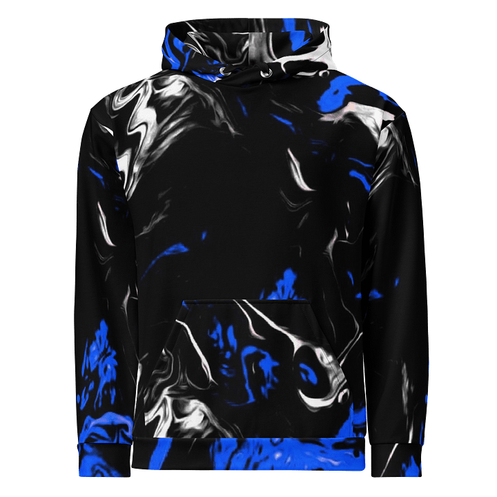 Marbled Monochrome Unisex Hoodie product image (2)