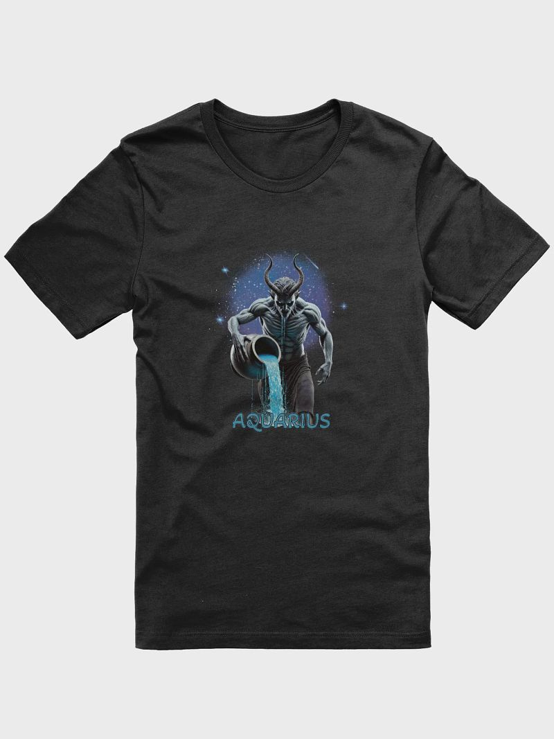 Demonic Zodiac T-Shirts| Aquarius | Halloween Group Tshirt | Gothic Astrology Signs | Dark Horoscope Tees | Halloween Celestial Horror Clothing