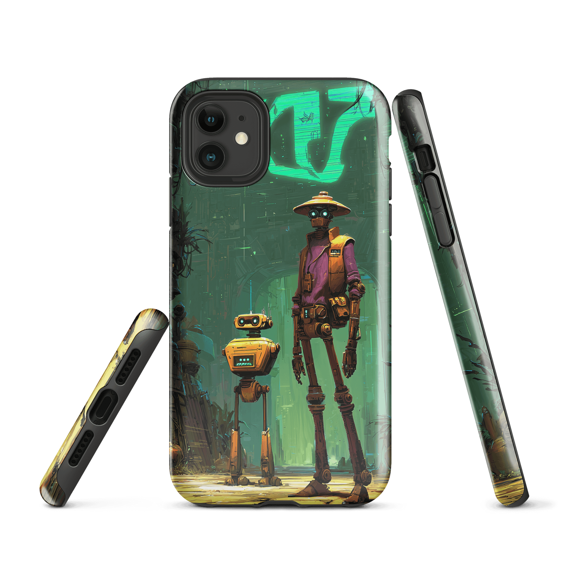 Futuristic Robot Alley iPhone® Tough Case product image (1)