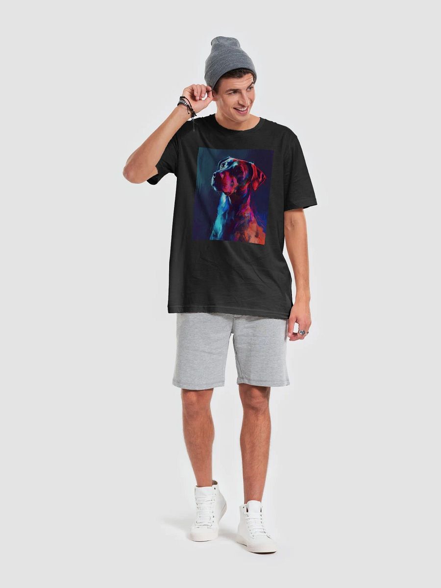 Vibrant Neon Dog T-Shirt | Artistic Dog Lover Tee | Unique Gift for Pet Owners product image (6)
