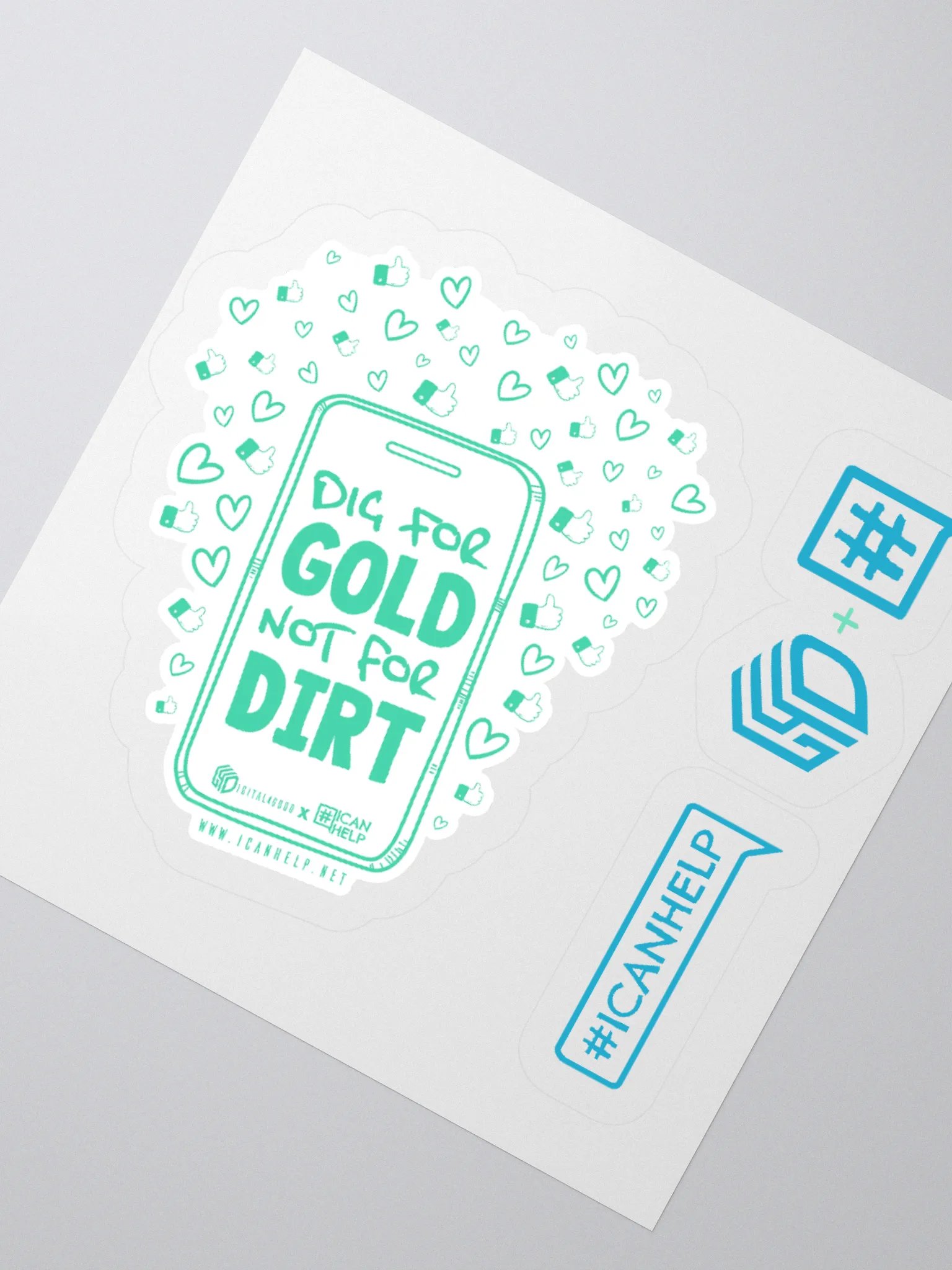 Dig For Gold, Not For Dirt Stickers product image (5)