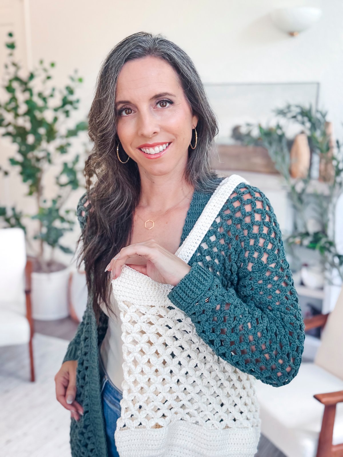 Circle Leaf Market Bag Crochet Pattern product image (6)